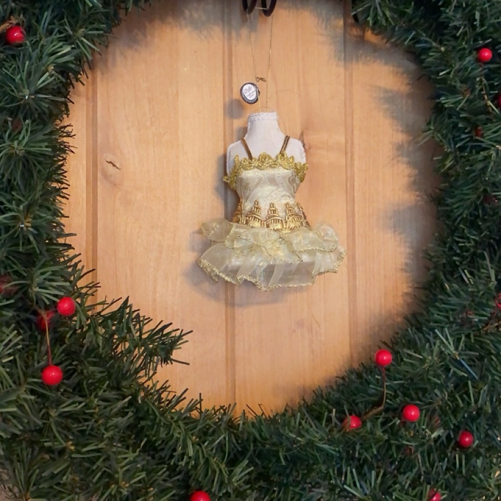 Gold Dress Ornament